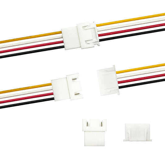 40pcs (20Pairs) JST XH 2.54mm 3Pin Mini Micro Male and Female Connection Cable Plug with Terminal Connector Wire Cable 100mm 26AWG