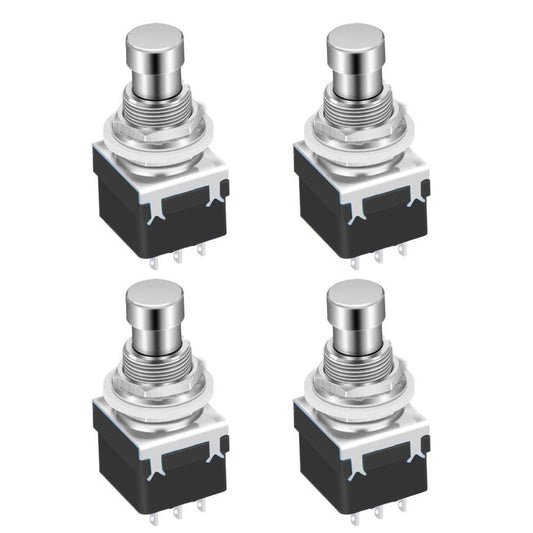 Gebildet 2pcs Momentary Soft Touch Foot Switch Normally Open SPST 2 PIN Stomp Box Push Button Footswitch for Guitar Effect Pedal