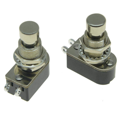 Dopro Pack of 2 SPST 2-Pin Momentary Soft Touch Push Button Electric Guitar Pedal Foot Switch OFF(ON)