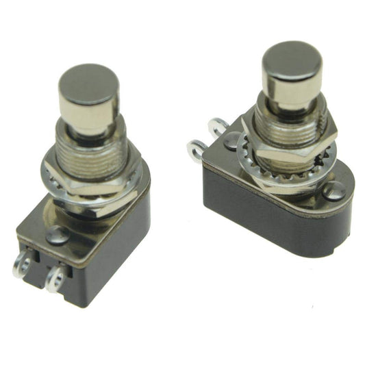 Dopro Pack of 2 SPST 2-Pin Momentary Soft Touch Push Button Electric Guitar Pedal Foot Switch OFF(ON)