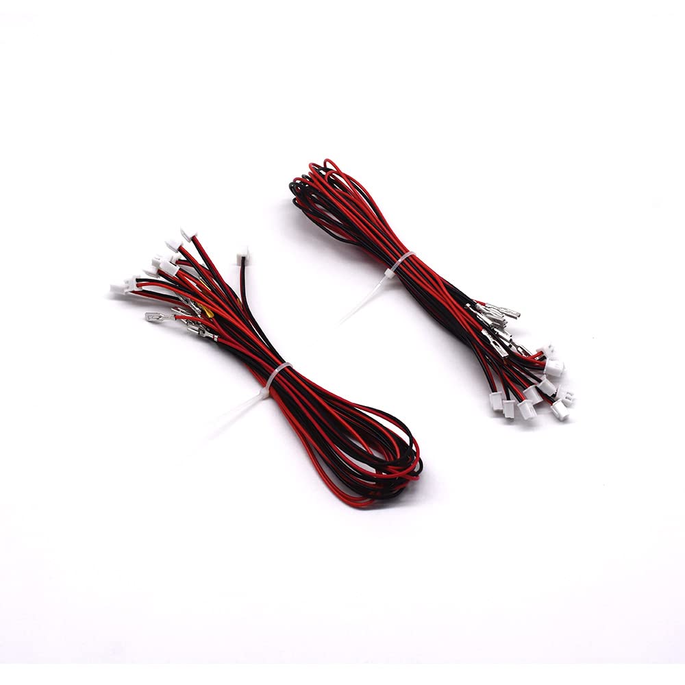 Arcity 20 Pcs Arcade Button Wires Harness Cable for Zero Delay USB Encoder PCB with 0.250" 6.3mm Terminals Compatible with Arcade LED Buttons New