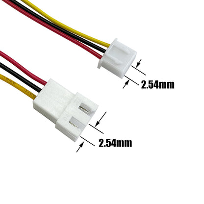 40pcs (20Pairs) JST XH 2.54mm 3Pin Mini Micro Male and Female Connection Cable Plug with Terminal Connector Wire Cable 100mm 26AWG