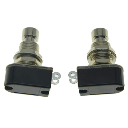 Dopro Pack of 2 SPST 2-Pin Momentary Soft Touch Push Button Electric Guitar Pedal Foot Switch OFF(ON)