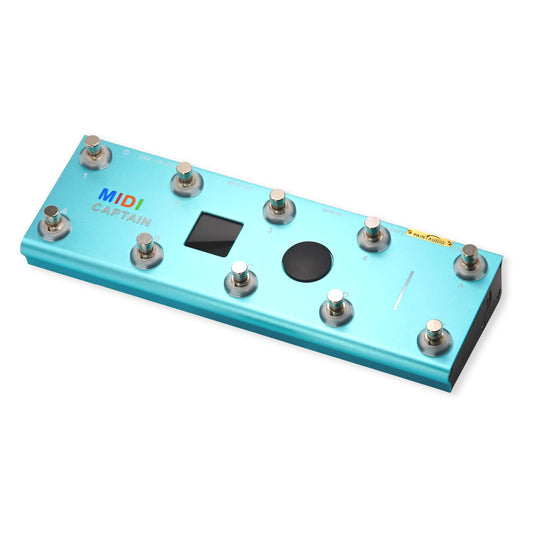 PAINTAUDIO MIDI Captain Foot Controller Multi-Effects Keyboards Synthesizer USB-MIDI musical software Bias with Time Engine Function Support all PC/CC/Note commander 10 Foot Switches