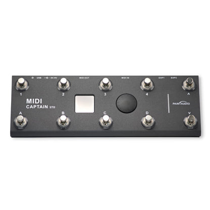 PAINTAUDIO MIDI Captain Foot Controller Multi-Effects Keyboards Synthesizer USB-MIDI musical software Bias with Time Engine Function Support all PC/CC/Note commander 10 Foot Switches