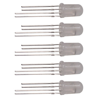 Round RGB LED Diode with Integrated Controller, APA106 5mm 5V 100pcs LED Lights