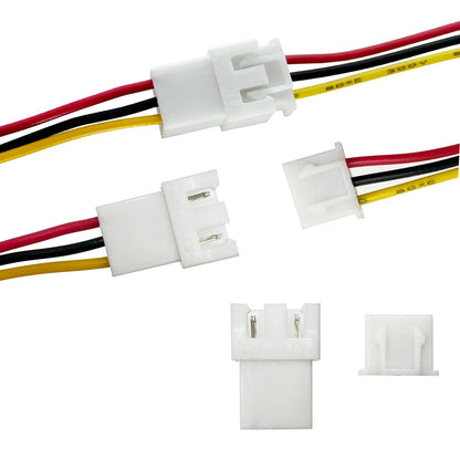 40pcs (20Pairs) JST XH 2.54mm 3Pin Mini Micro Male and Female Connection Cable Plug with Terminal Connector Wire Cable 100mm 26AWG