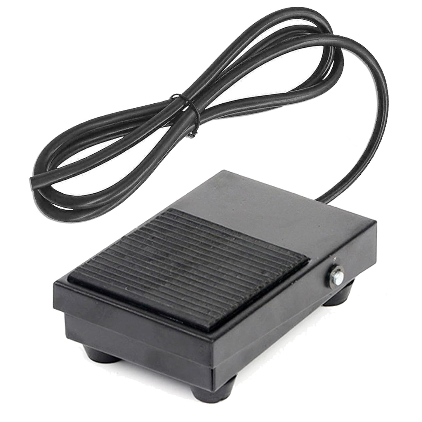 Momentary Foot Pedal Switch with 2m Wire TFS-1 Hands Free Metal Nonslip On Off AC 250V 10A Black