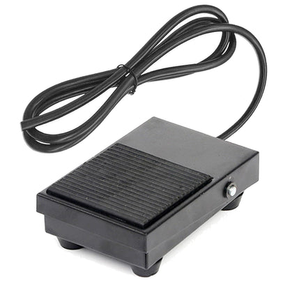 Momentary Foot Pedal Switch with 2m Wire TFS-1 Hands Free Metal Nonslip On Off AC 250V 10A Black