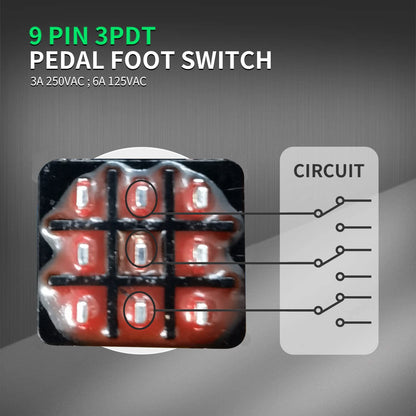Gebildet 2pcs Momentary Soft Touch Foot Switch Normally Open SPST 2 PIN Stomp Box Push Button Footswitch for Guitar Effect Pedal