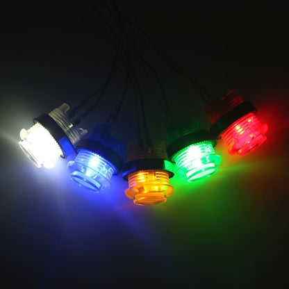 EG Starts 5X 30mm Arcade LED Lights Push Button Built-in Switch 5V Illuminated Buttons for Arcade Machine Games DIY Kit Parts Jamma Mame Raspberry Pi 1 2 3 ( Each Color of 1 Piece ) & 5 Colour