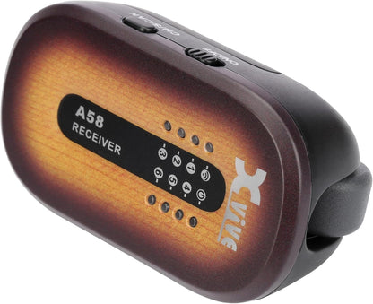 Xvive A58 Wireless Guitar System 5.8GHz Wireless Guitar Transmitter Receiver for Active or Passive Pickup Electric/Acoustic Bass Guitar