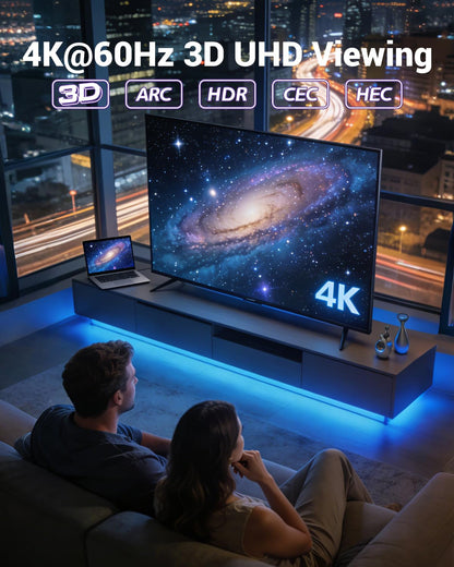 VCE HDMI Keystone Jack, 4K HDMI Female to Female Adapter Coupler Snap-in for Keystone Wall Plate, Black, 6-Pack