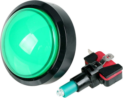 EG STARTS 5X New 60mm Dome Shaped LED Illuminated Push Buttons for Arcade Coin Buttons Machine Operated Games DC 12V