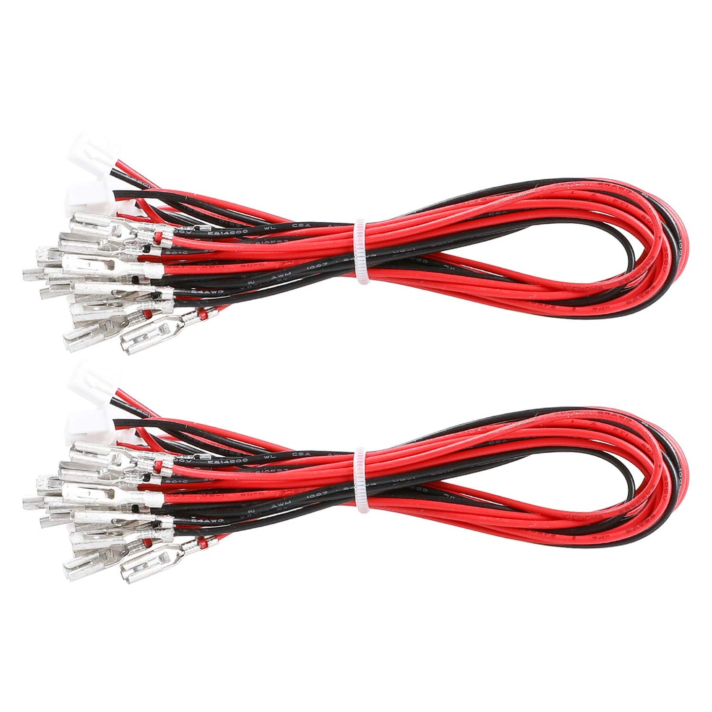 20 Pcs/Lot Zero Delay USB Encoder Jumper Wires Terminals Size 0.110 (2.8mm) Compatible with SANWA Arcade Buttons, Seimitsu, Japan Style Arcade Buttons/JST XH2.54 Plugs to .110