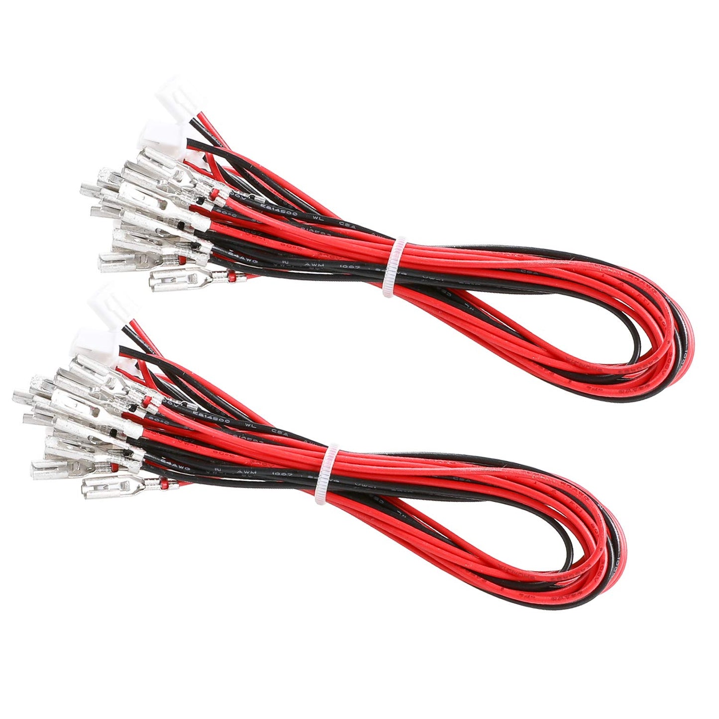 20 Pcs/Lot Zero Delay USB Encoder Jumper Wires Terminals Size 0.110 (2.8mm) Compatible with SANWA Arcade Buttons, Seimitsu, Japan Style Arcade Buttons/JST XH2.54 Plugs to .110