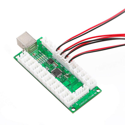 20 Pcs/Lot Zero Delay USB Encoder Jumper Wires Terminals Size 0.110 (2.8mm) Compatible with SANWA Arcade Buttons, Seimitsu, Japan Style Arcade Buttons/JST XH2.54 Plugs to .110