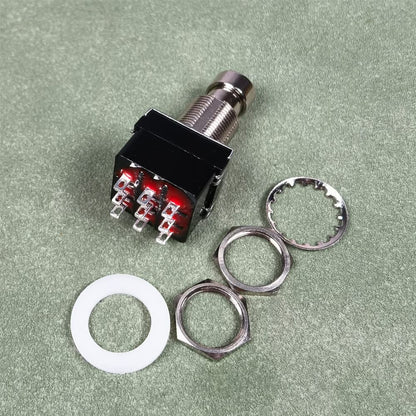Gebildet 2pcs Momentary Soft Touch Foot Switch Normally Open SPST 2 PIN Stomp Box Push Button Footswitch for Guitar Effect Pedal