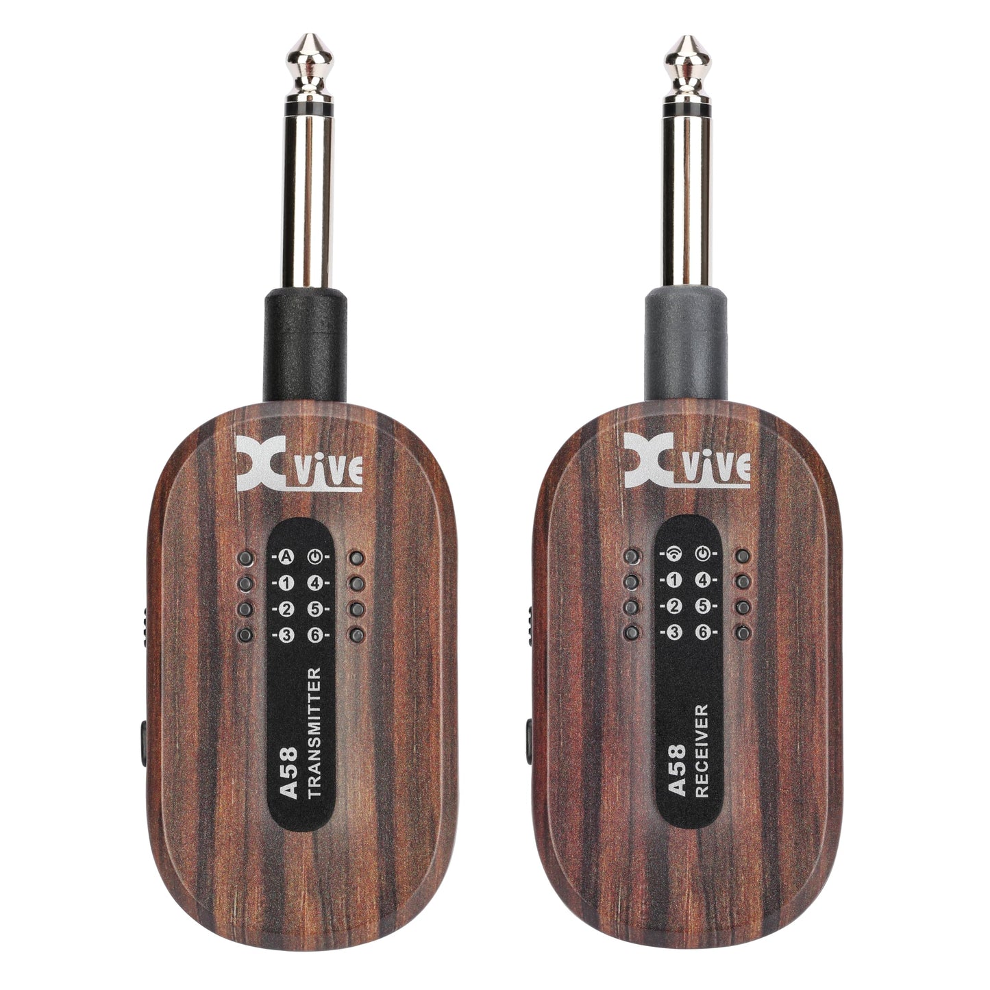 Xvive A58 Wireless Guitar System 5.8GHz Wireless Guitar Transmitter Receiver for Active or Passive Pickup Electric/Acoustic Bass Guitar