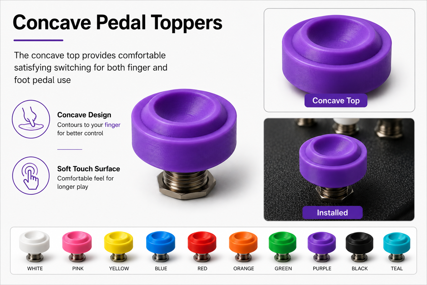 5 Pack 30MM Arcade Button Toppers